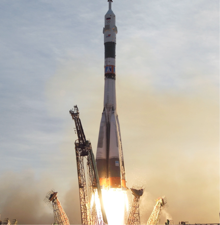 Imagem de lançamento do foguete