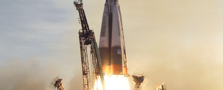 Imagem do lançamento do foguete